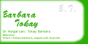 barbara tokay business card